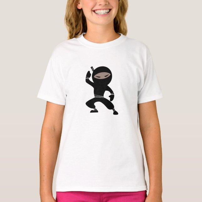 Camiseta Personalizado guerrero de Ninja (Anverso)