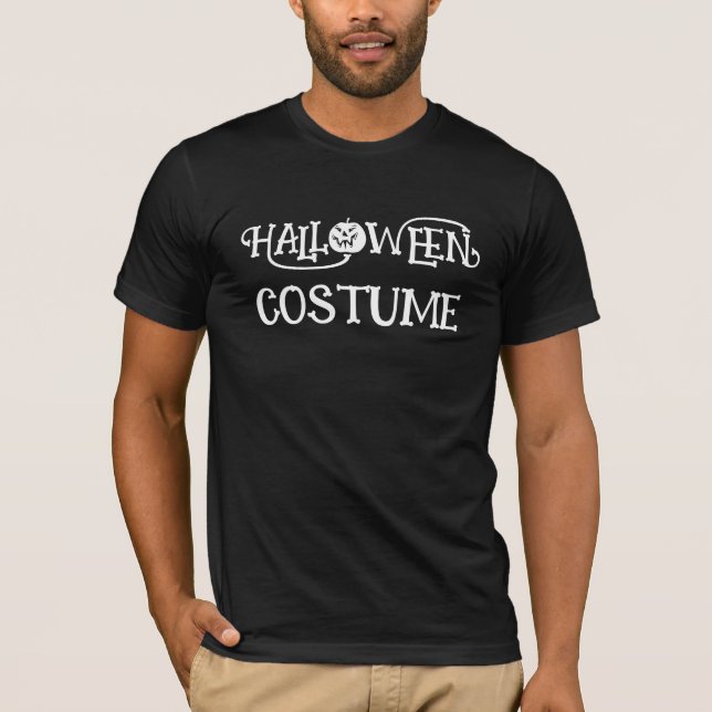 Camiseta Personalizado HALLOWEEN COSTUME para los hombres F (Anverso)