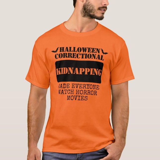 Camiseta Personalizado Halloween Grupo de Prisioneros Corre (Anverso)