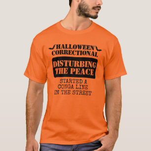 Camiseta Personalizado Halloween Grupo de Prisioneros Corre