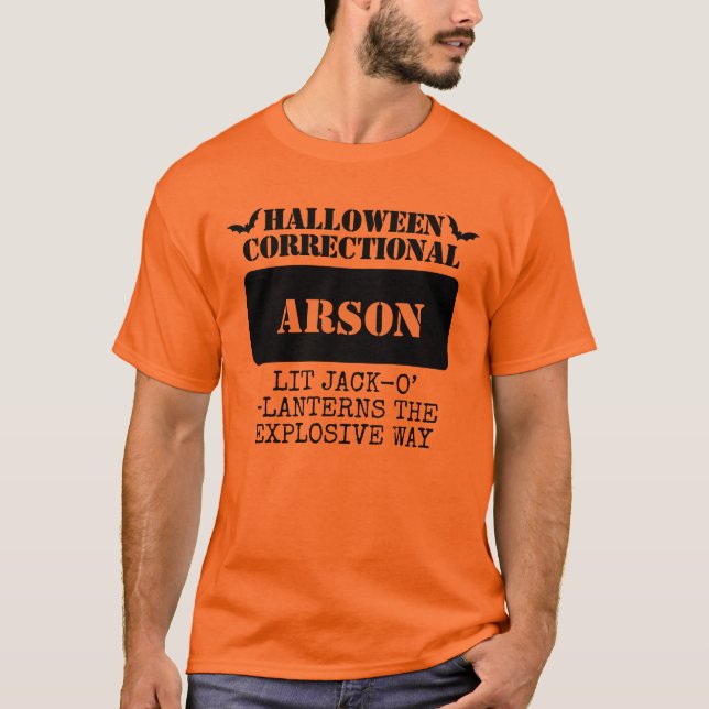 Camiseta Personalizado Halloween Grupo de Prisioneros Corre (Anverso)