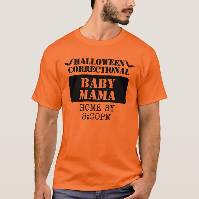 Camiseta Personalizado Halloween Grupo de Prisioneros Corre (Anverso)