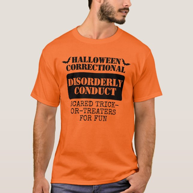 Camiseta Personalizado Halloween Grupo de Prisioneros Corre (Anverso)