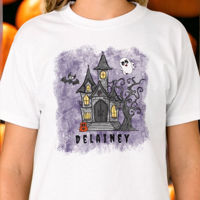 Camiseta Personalizado Halloween Spooky Cute Hauned House P (Subido por el creador)