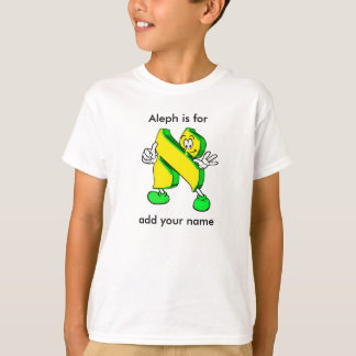 Camiseta Personalizado hebreo Alef Carácter Long Sleeve Tee