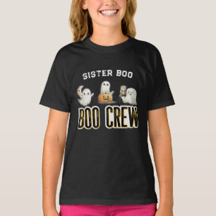 Camiseta Personalizado Hermana Boo Crew Halloween