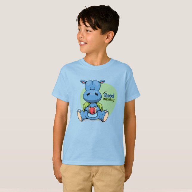 Camiseta Personalizado Hippo | Niños (Anverso completo)