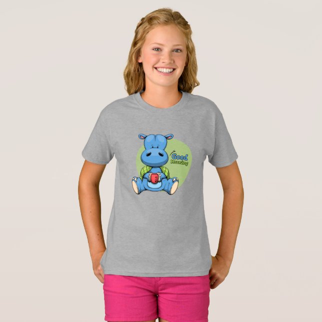 Camiseta Personalizado Hippo | Niños (Anverso completo)