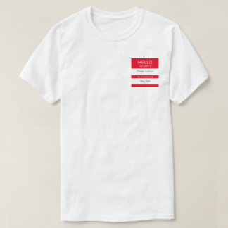 Camiseta Personalizado HOLA Mi nombre y pronósticos