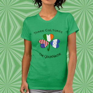 Camiseta Personalizado Honduras Irlanda EE. UU. Trébol para
