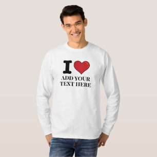 Camiseta Personalizado I corazón