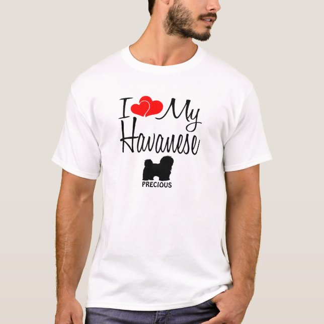 Camiseta Personalizado I Love My Havanese (Anverso)