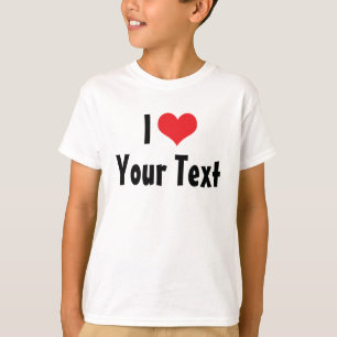 Camiseta Personalizado I Love T-Shirt