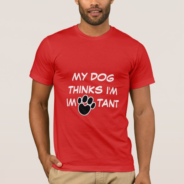 Camiseta Personalizado IMPAWTANT Dog Dad (Anverso)