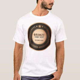 Camiseta PERSONALIZADO IMPRIMIR DIY MEDAL Campeón de bronce