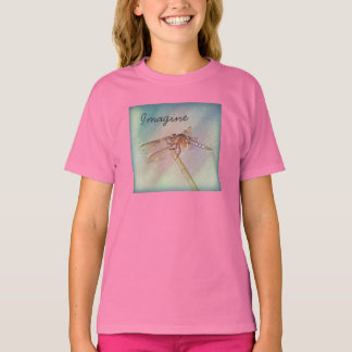 Camiseta Personalizado Inspirador Pastel Dragonfly