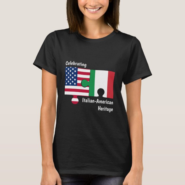 Camiseta Personalizado italiano-americano (Anverso)