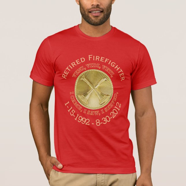 Camiseta Personalizado Jefe de la División de Bomberos Reti (Anverso)