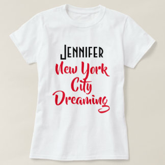 Camiseta Personalizado "Jennifer, New York City Dreaming" W
