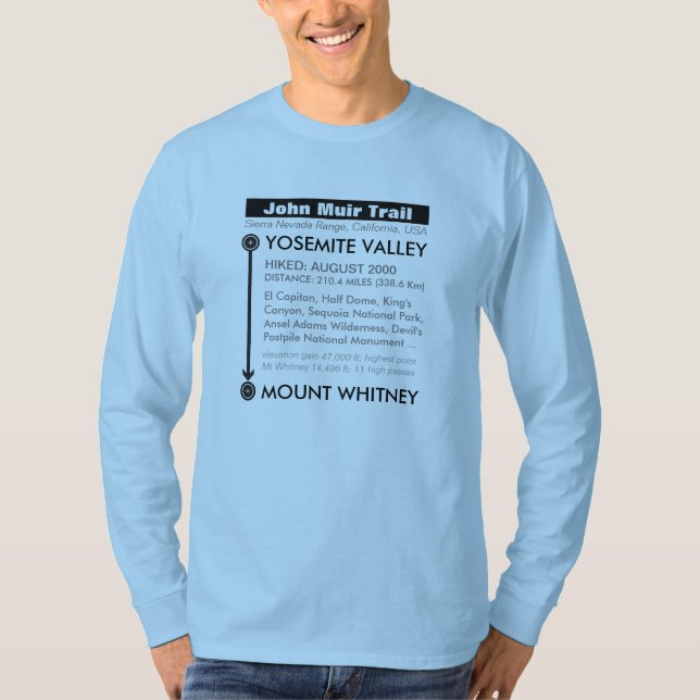Camiseta Personalizado John Muir Trail (Anverso)