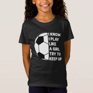 Camiseta Personalizado Juego como un fútbol Chica