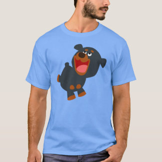 Camiseta Personalizado juguetón lindo bebé rotuiler camiset