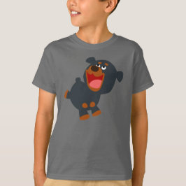 Camiseta Personalizado juguetona bebé Rottweiler Niños cami
