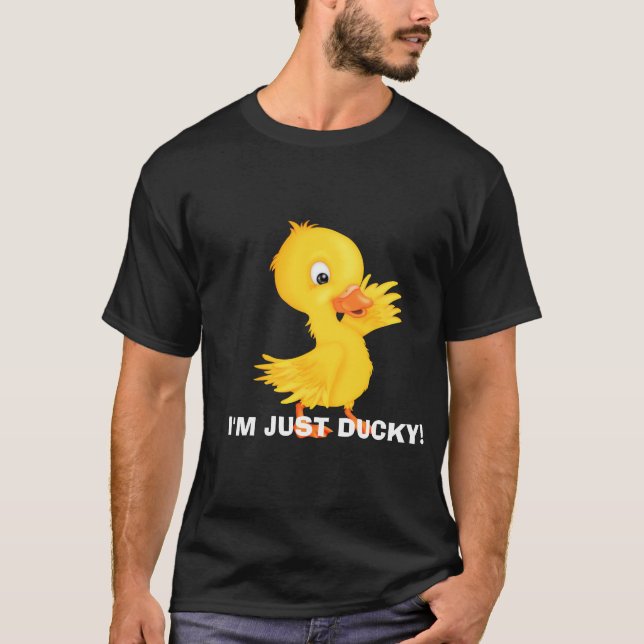 Camiseta personalizado Just Ducky Mens (Anverso)