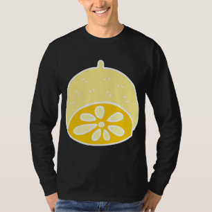 Camiseta Personalizado Kawaii Anime de la fruta de limón de