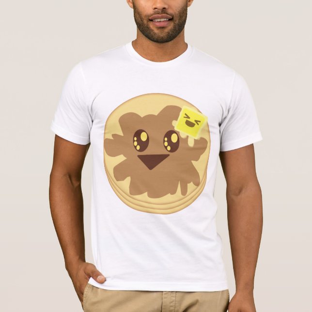 Camiseta Personalizado Kawaii Cute Pancakes (Anverso)