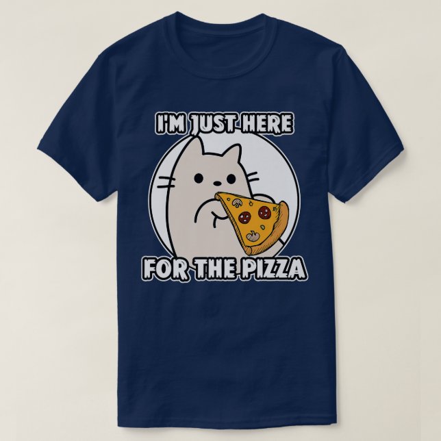 Camiseta Personalizado Kitten por la pizza (Diseño del anverso)