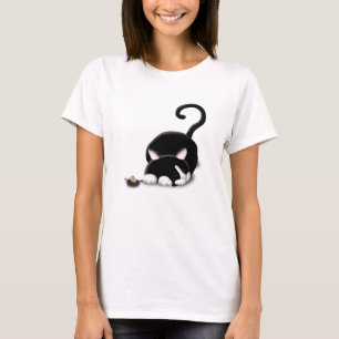 Camiseta Personalizado Kitty con ratón de juguete
