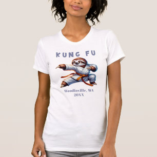 Camiseta Personalizado Kung Fu Martial Arts Location Date N