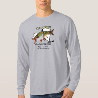 Camiseta Personalizado Lago/Fecha Nueva York Muskie Opener 