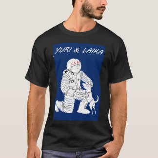 Camiseta Personalizado Laika Gagarin Astronauta Rusia Laika
