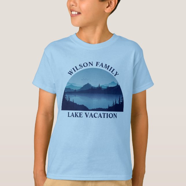 Camiseta Personalizado Lake House Summer Family Vacaciones  (Anverso)