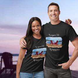 Camiseta Personalizado Lake View "My Happy Place T-Shirt
