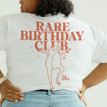 Camiseta Personalizado Leap Year Froer Leaper Rare Birday C<br><div class="desc">¡Sumergirse en el bash de cumpleaños como una rana saltando con nuestro "Rare Birthday Club"! Desate las vibraciones del año bisiesto con un toque de humor y un diseño de rana hilarante. Esta camiseta personalizada es el mejor regalo para él y para ella, convirtiendo a los nacidos el 29 de...</div>