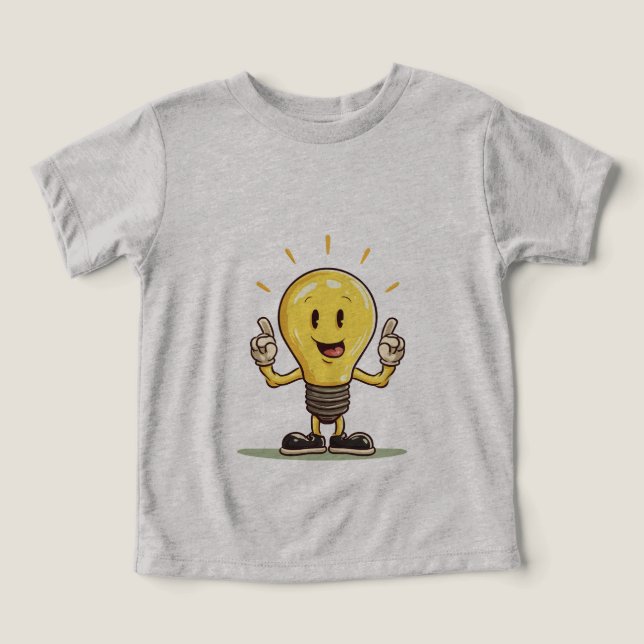 Camiseta Personalizado LED lámpara de luz divertid (Diseño delantero )