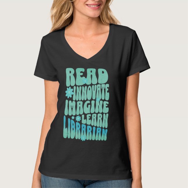 Camiseta Personalizado Leer Innovar Imaginar Aprender Bibli (Anverso)