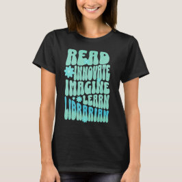 Camiseta Personalizado Leer Innovar Imaginar Aprender Bibli
