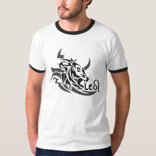 Camiseta Personalizado León Tribal Tatto. (Anverso)