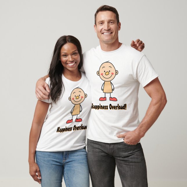 Camiseta Personalizado lindo bebé con sonrisa (Unisexo)