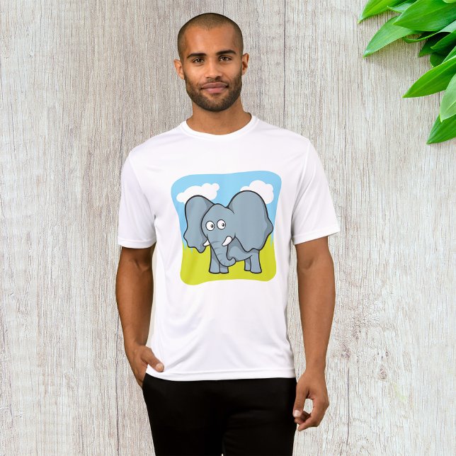Camiseta Personalizado lindo Elefante jungla divertida anim (Subido por el creador)