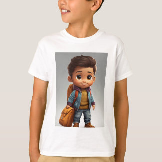 Camiseta Personalizado lindo niñito latino vestido de capuc