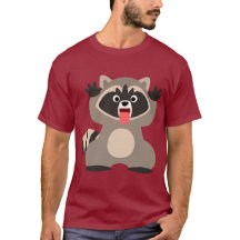 Personalizado lindo Raccoon sacando la lengua
