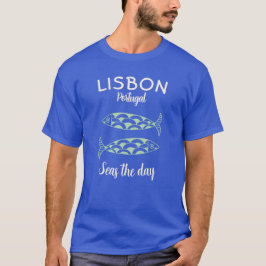 Camiseta Personalizado Lisboa Portugal Viaje Costero Pescad