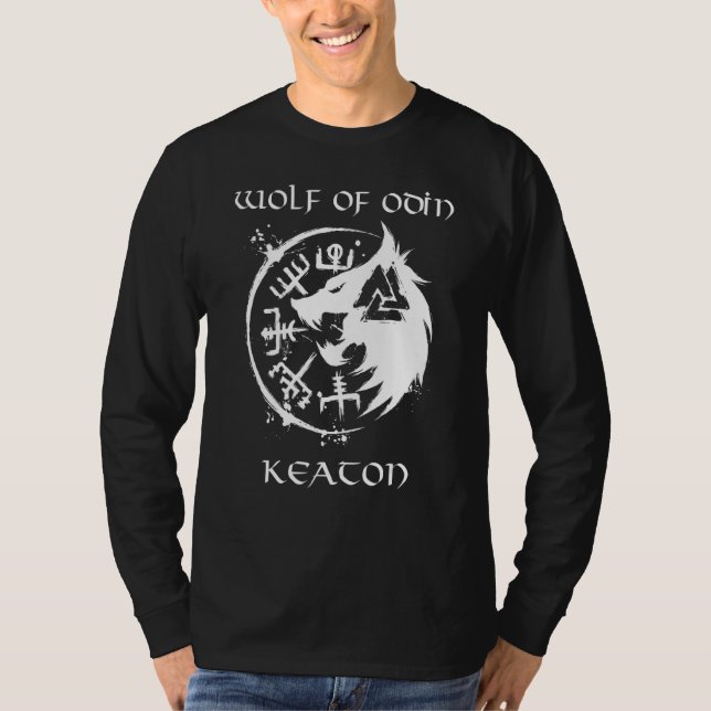 Camiseta Personalizado Lobo De Odin Keaton (Anverso)