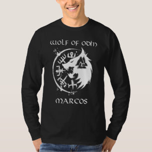 Camiseta Personalizado Lobo De Odin Marcos