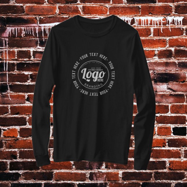 Camiseta Personalizado Logotipo de Negra Empleado Swag (custom logo shirt)